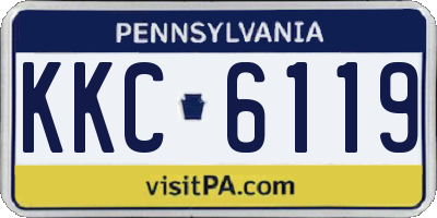 PA license plate KKC6119