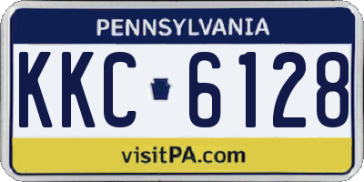 PA license plate KKC6128