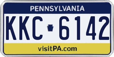 PA license plate KKC6142