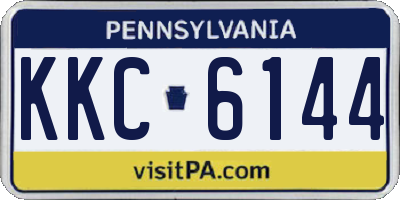 PA license plate KKC6144