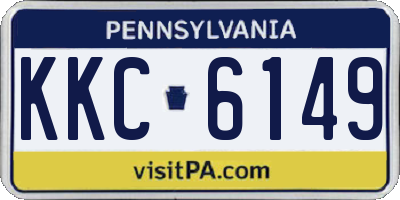PA license plate KKC6149