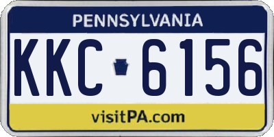 PA license plate KKC6156