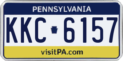 PA license plate KKC6157