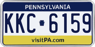 PA license plate KKC6159