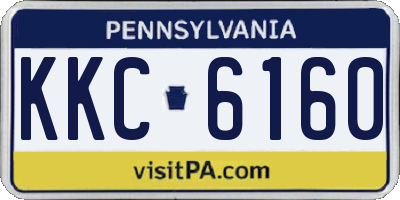 PA license plate KKC6160
