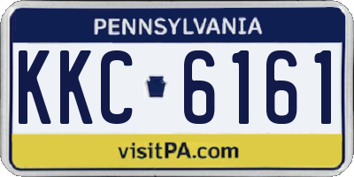 PA license plate KKC6161