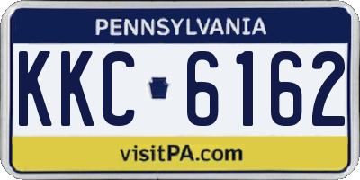 PA license plate KKC6162