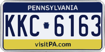 PA license plate KKC6163