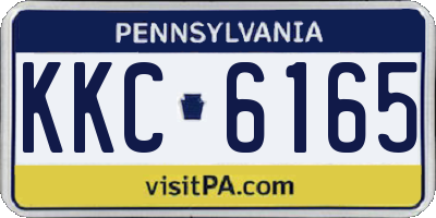 PA license plate KKC6165
