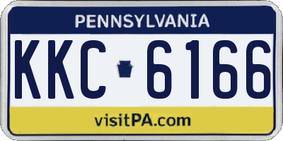 PA license plate KKC6166