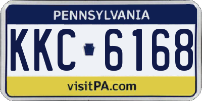PA license plate KKC6168