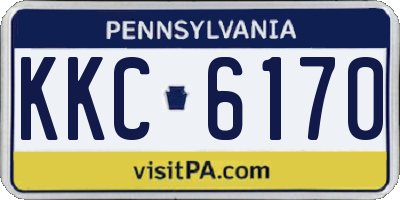 PA license plate KKC6170