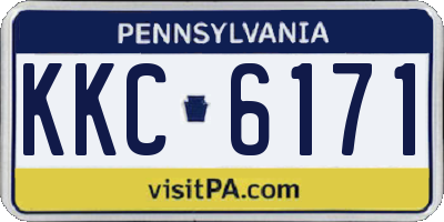 PA license plate KKC6171