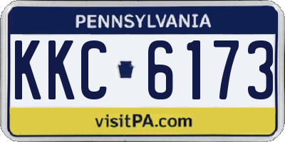 PA license plate KKC6173