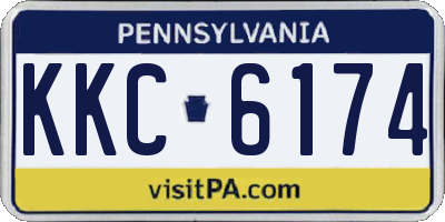 PA license plate KKC6174