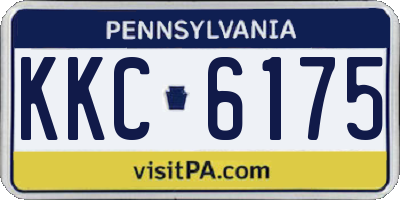 PA license plate KKC6175