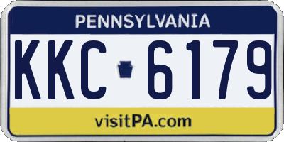 PA license plate KKC6179
