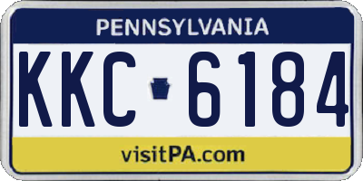 PA license plate KKC6184