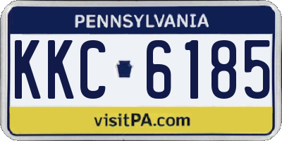 PA license plate KKC6185