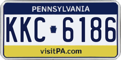 PA license plate KKC6186