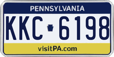 PA license plate KKC6198