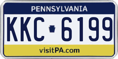 PA license plate KKC6199