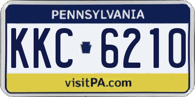 PA license plate KKC6210