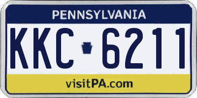 PA license plate KKC6211