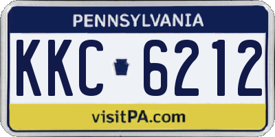 PA license plate KKC6212