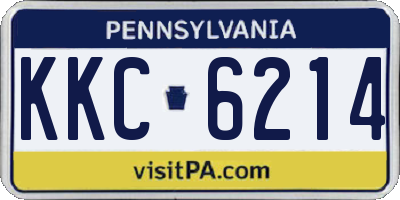 PA license plate KKC6214