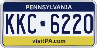 PA license plate KKC6220