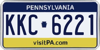PA license plate KKC6221