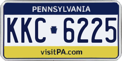 PA license plate KKC6225