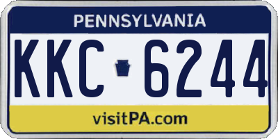 PA license plate KKC6244