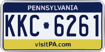 PA license plate KKC6261