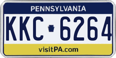 PA license plate KKC6264
