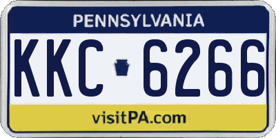 PA license plate KKC6266