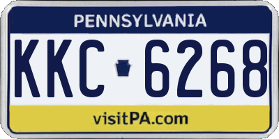 PA license plate KKC6268