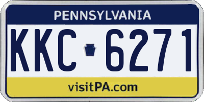 PA license plate KKC6271