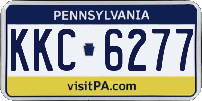 PA license plate KKC6277