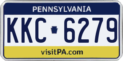 PA license plate KKC6279
