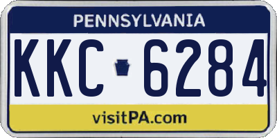 PA license plate KKC6284