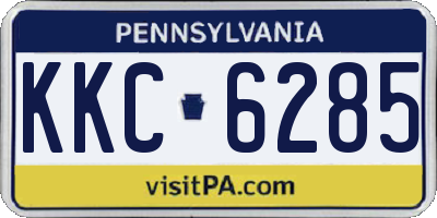 PA license plate KKC6285