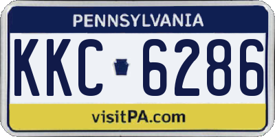 PA license plate KKC6286