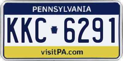 PA license plate KKC6291