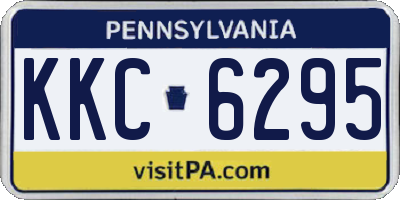 PA license plate KKC6295