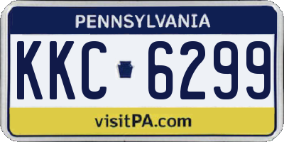 PA license plate KKC6299
