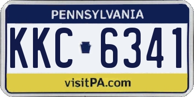 PA license plate KKC6341