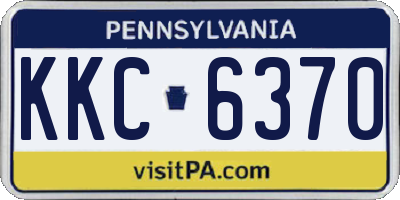 PA license plate KKC6370