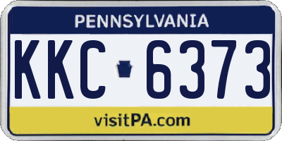 PA license plate KKC6373
